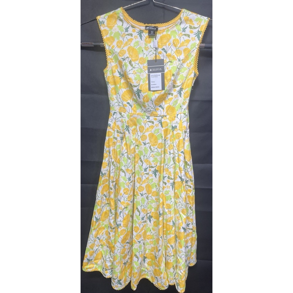 Bright‎ And Beautiful Astrid Buttercup Floral Dress Size 2